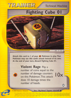 Fighting Cube 01 - pokemon TCG Card