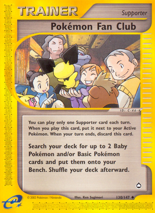 Pokémon Fan Club - Pokémon TCG Card