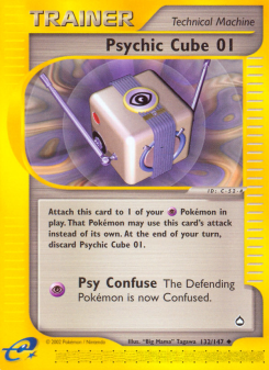 Psychic Cube 01 - pokemon TCG Card