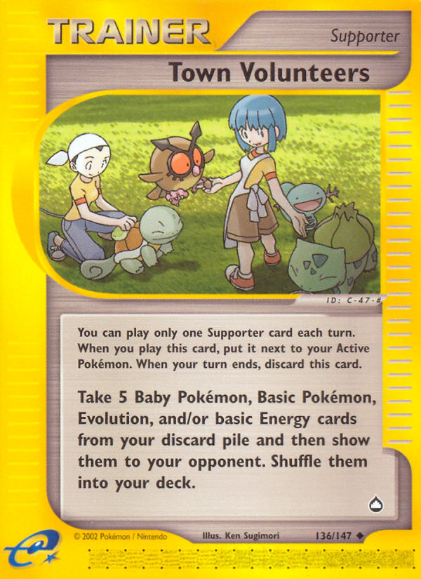 Town Volunteers - Pokémon TCG Card