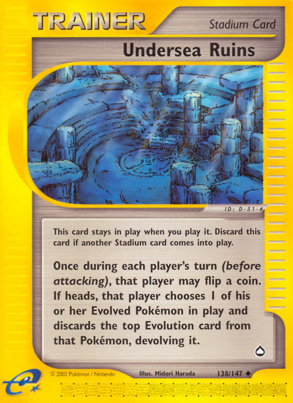 Undersea Ruins - Pokémon TCG Card