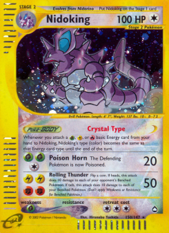 Nidoking - pokemon TCG Card
