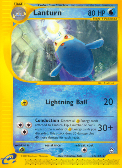 Lanturn - pokemon TCG Card