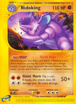 Nidoking - pokemon TCG Card