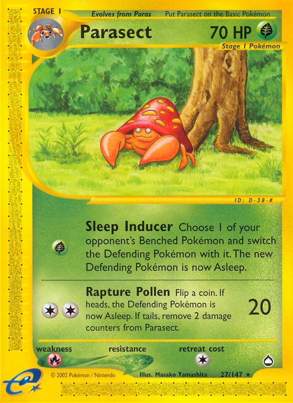 Parasect - Pokémon TCG Card