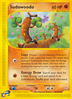 Sudowoodo - pokemon TCG Card