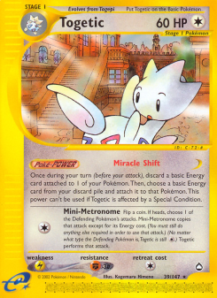 Togetic - pokemon TCG Card