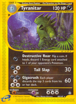 Tyranitar - pokemon TCG Card