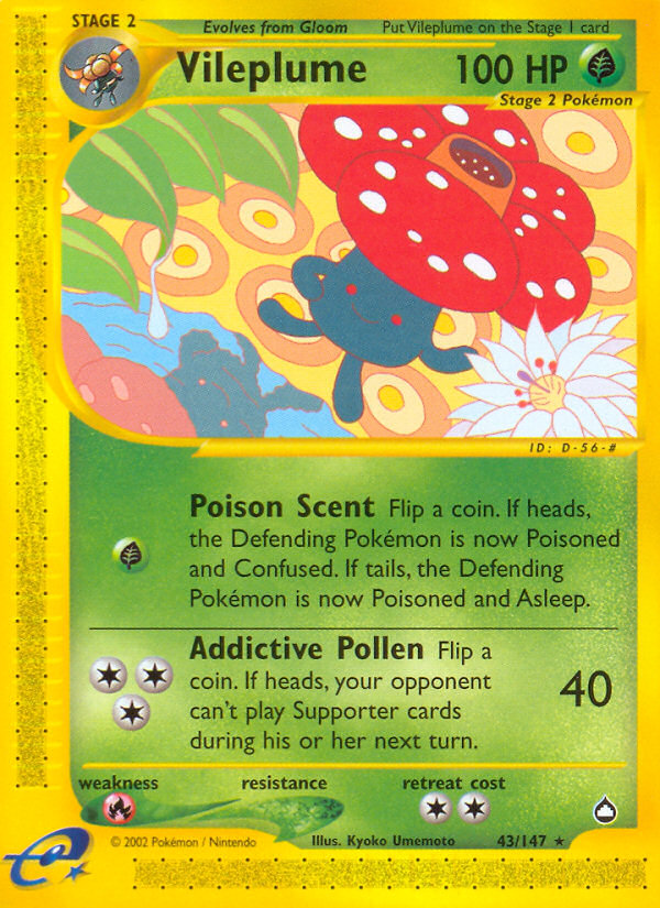 Vileplume - Pokémon TCG Card