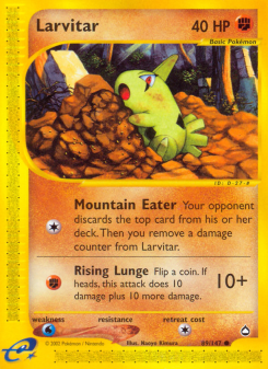 Larvitar - pokemon TCG Card