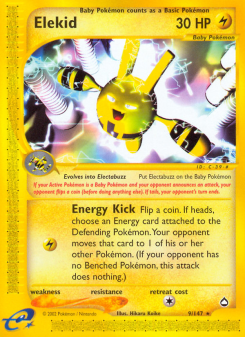 Elekid - pokemon TCG Card