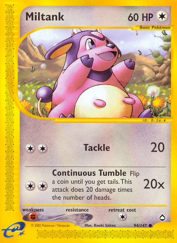 Miltank - Pokémon TCG Card