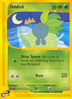 Oddish - pokemon TCG Card
