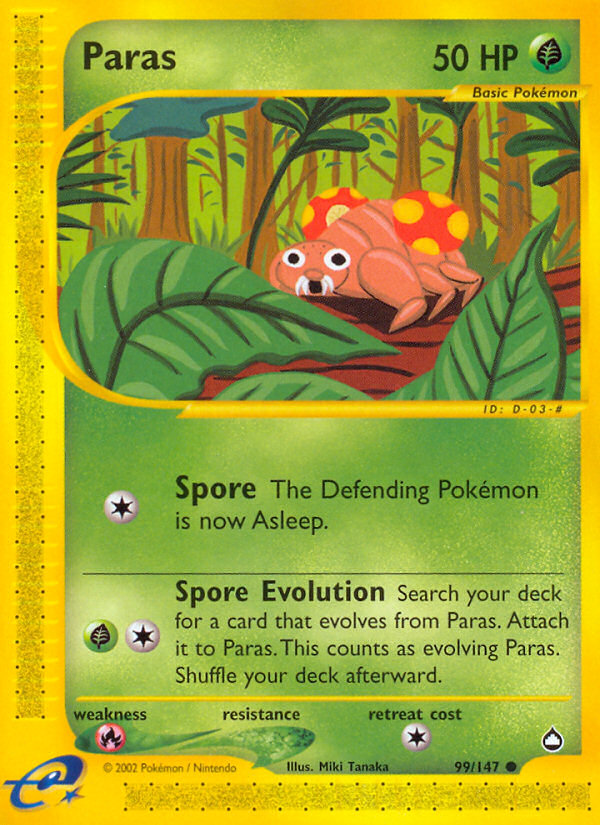 Paras - Pokémon TCG Card