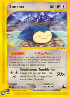 Snorlax - pokemon TCG Card