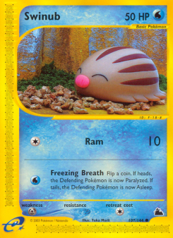 Swinub - pokemon TCG Card