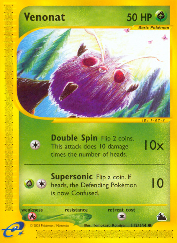 Venonat - Pokémon TCG Card
