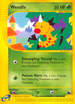 Weedle - pokemon TCG Card