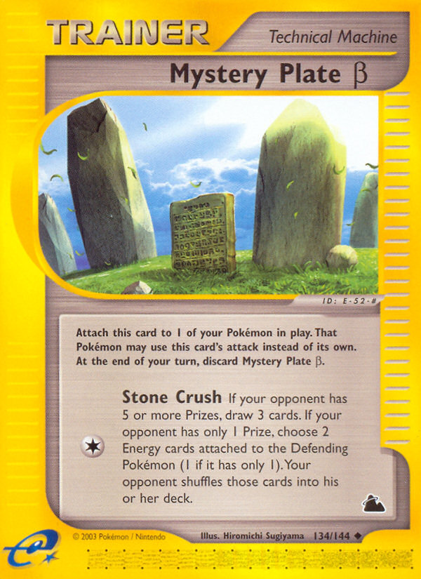 Mystery Plate Beta - Pokémon TCG Card