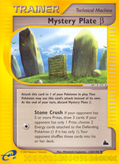 Mystery Plate Beta - pokemon TCG Card