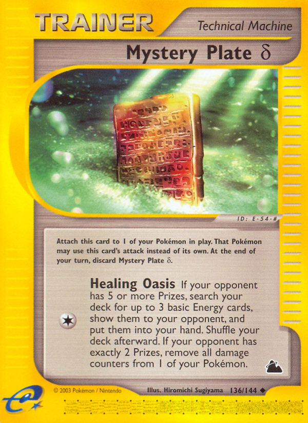 Mystery Plate Delta - Pokémon TCG Card