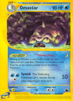 Omastar - pokemon TCG Card