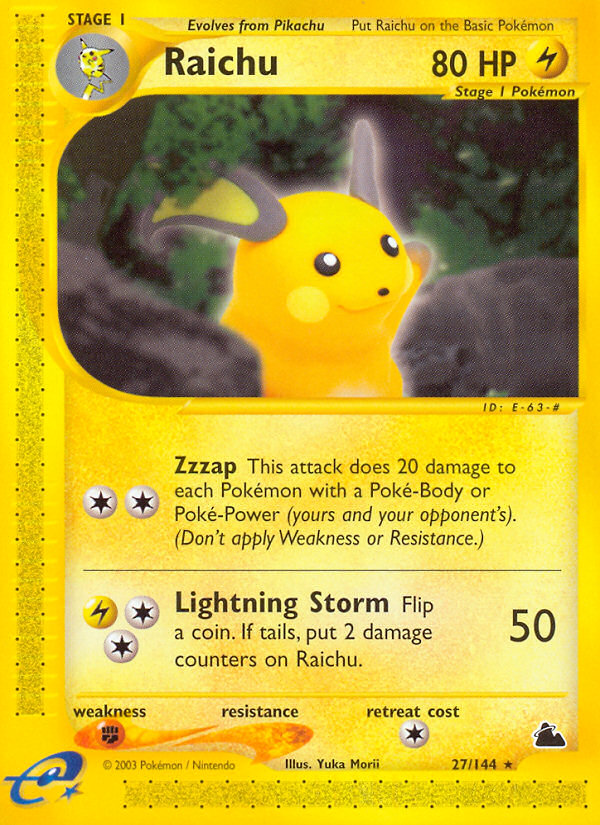 Raichu - Pokémon TCG Card