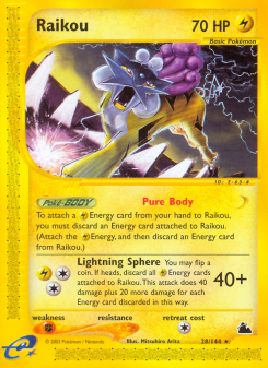 Raikou - pokemon TCG Card