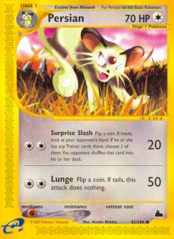 Persian - pokemon TCG Card