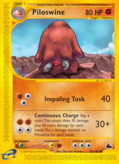 Piloswine - pokemon TCG Card