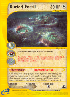 Buried Fossil - pokemon TCG Card