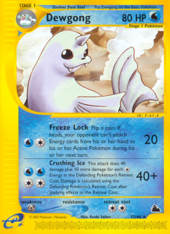 Dewgong - pokemon TCG Card