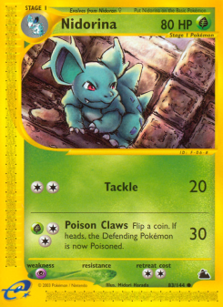 Nidorina - pokemon TCG Card