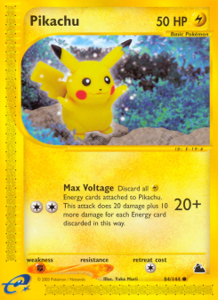 Pikachu - pokemon TCG Card