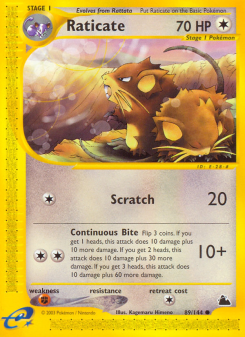 Raticate - pokemon TCG Card