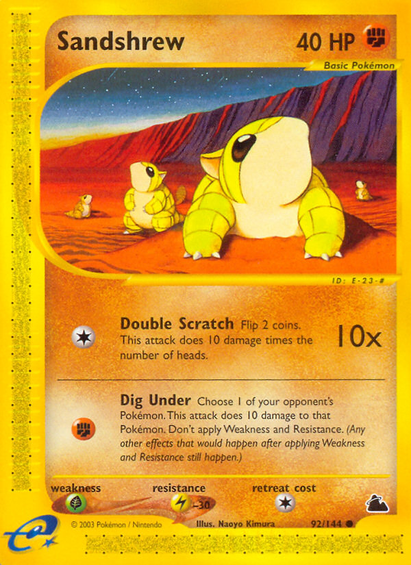 Sandshrew - Pokémon TCG Card