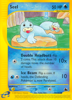 Seel - pokemon TCG Card
