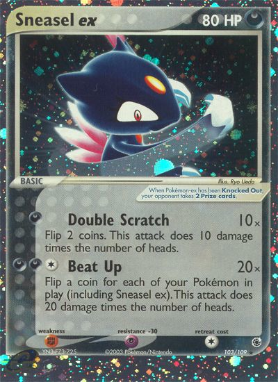 Sneasel ex - Pokémon TCG Card