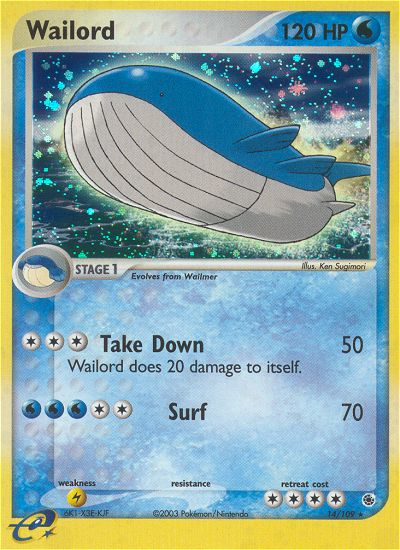 Wailord - Pokémon TCG Card
