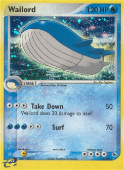 Wailord - pokemon TCG Card