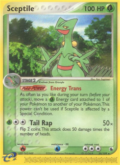 Sceptile - pokemon TCG Card