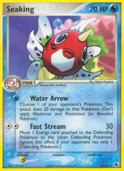 Seaking - pokemon TCG Card