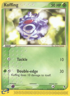 Koffing - pokemon TCG Card