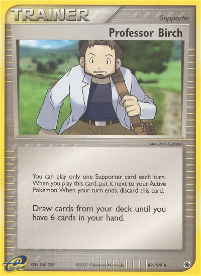 Professor Birch - Pokémon TCG Card