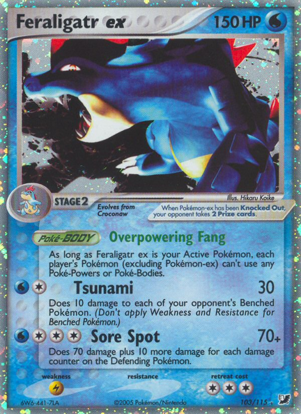 Feraligatr ex - Pokémon TCG Card