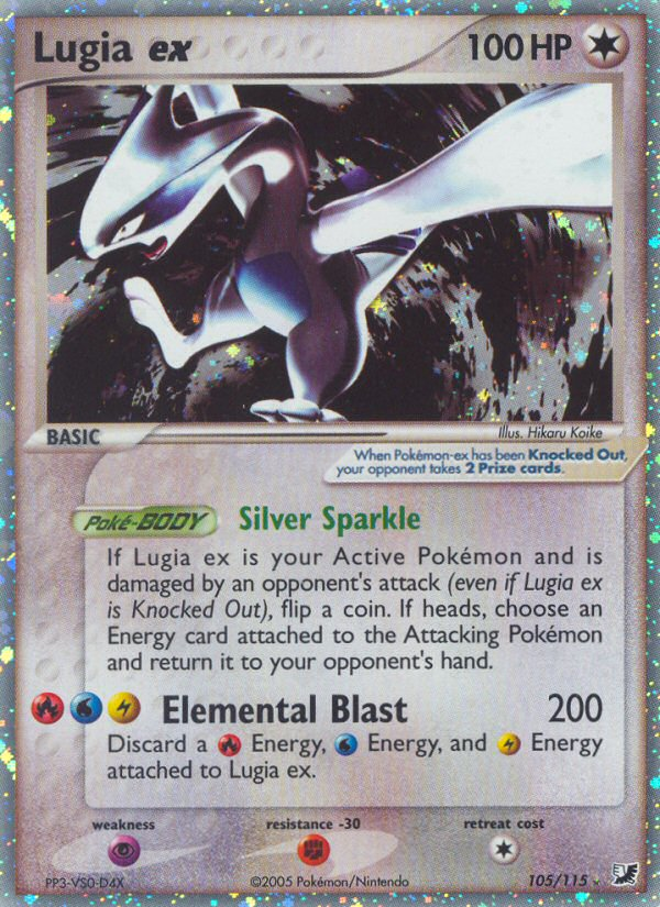 Lugia ex - Pokémon TCG Card