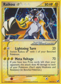 Raikou Star - pokemon TCG Card