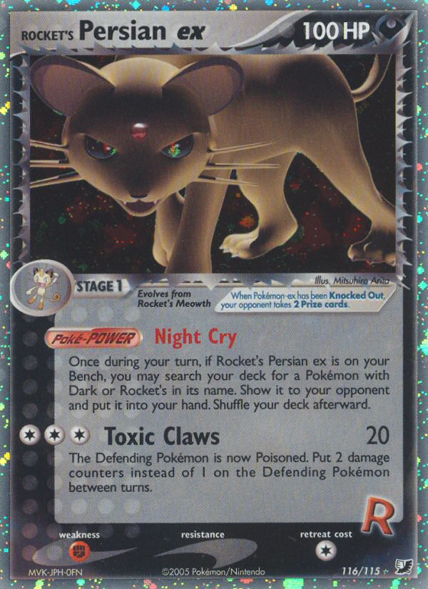 Rocket's Persian ex - Pokémon TCG Card