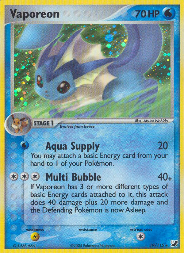 Vaporeon - Pokémon TCG Card