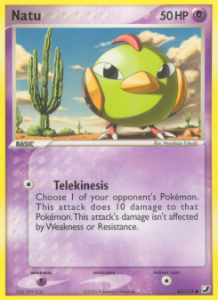 Natu - pokemon TCG Card